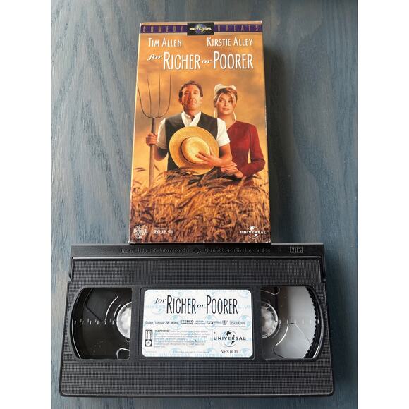 For Richer or Poorer Tim Allen Comedy Movie Vintage 1998 VHS Tape Pre-Loved - Picture 3 of 4